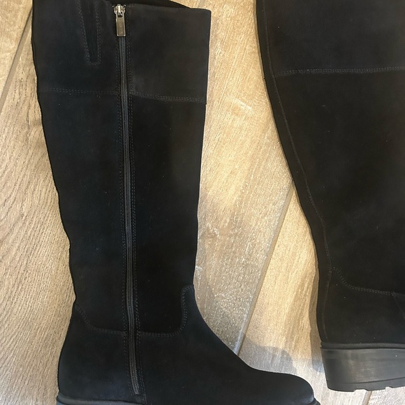 La Canadienne Karlie City Dry knee high boot in black suede waterproof Sz 5 NEW - Picture 5 of 10